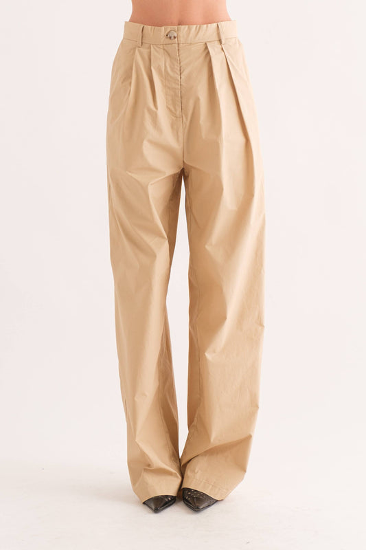 Alexa High Waist Poplin Trousers