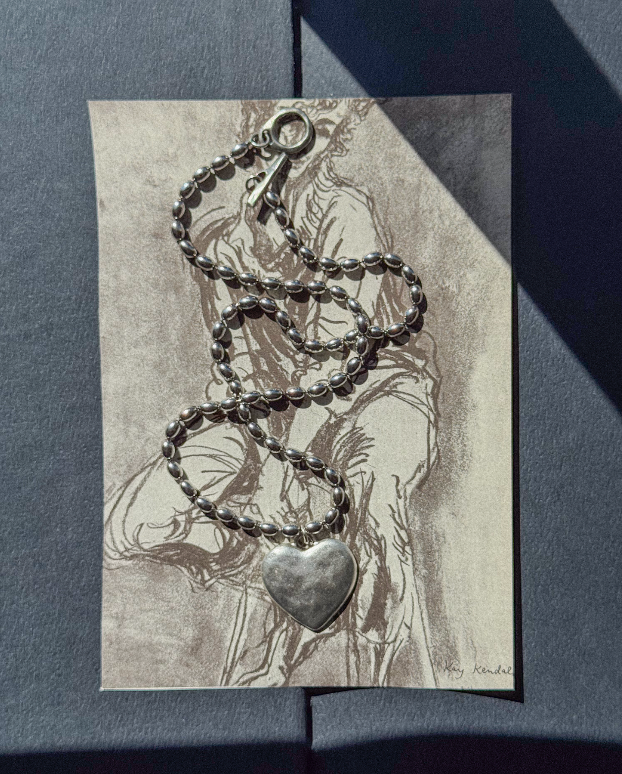 The Amara Heart Necklace-Silver