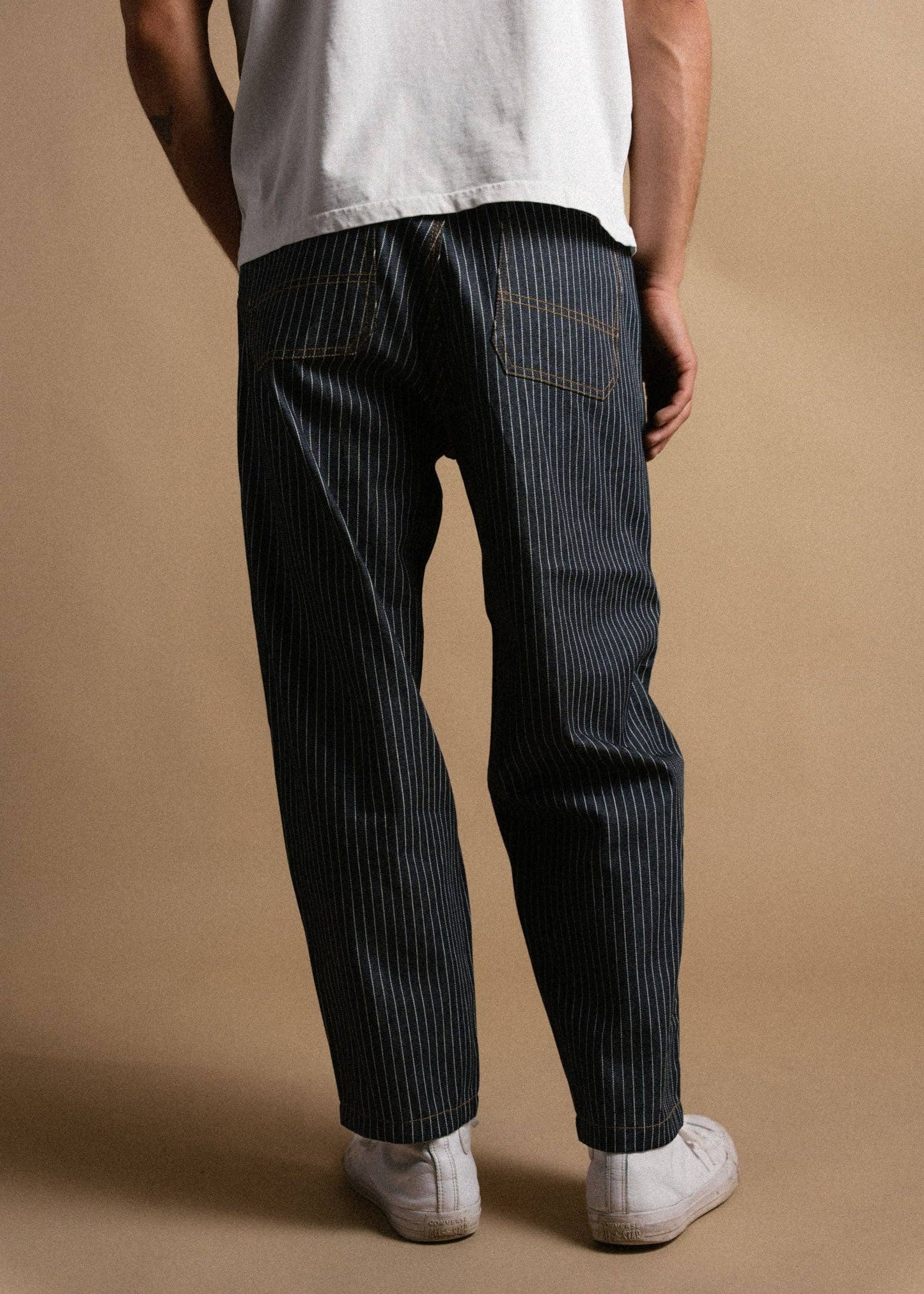 Trapper Striped Denim Pant