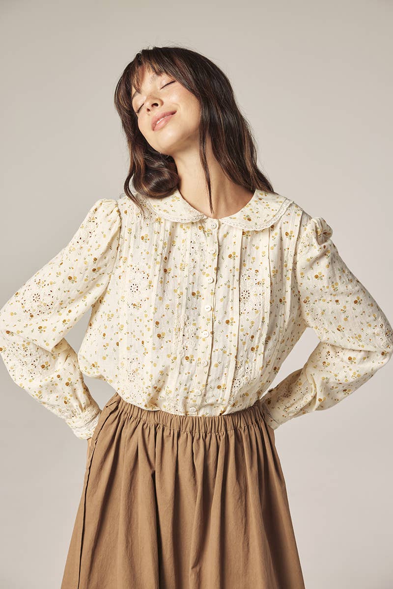Romantic Peter pan collar shirts