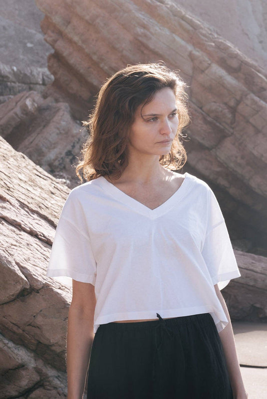 Deep-V Organic Tee