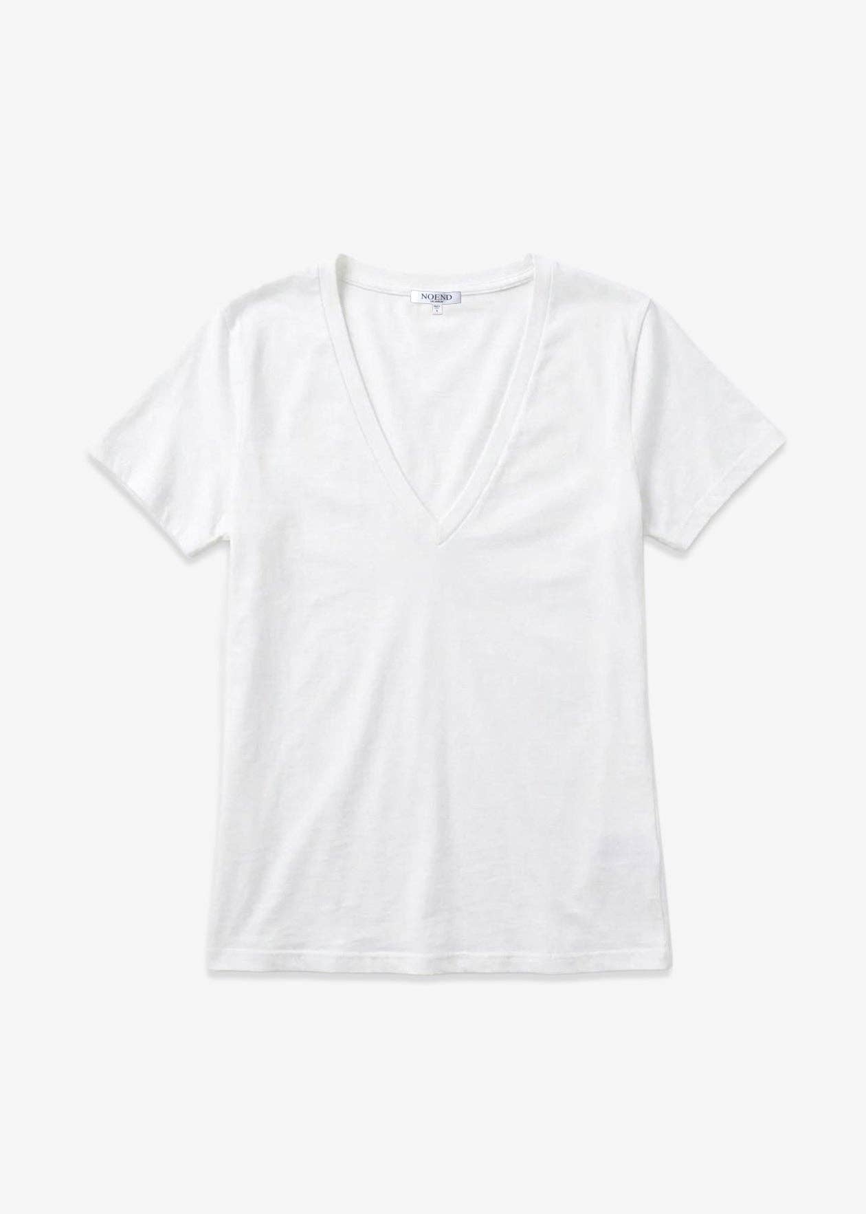 Supima Cotton Deep V-Neck Tee