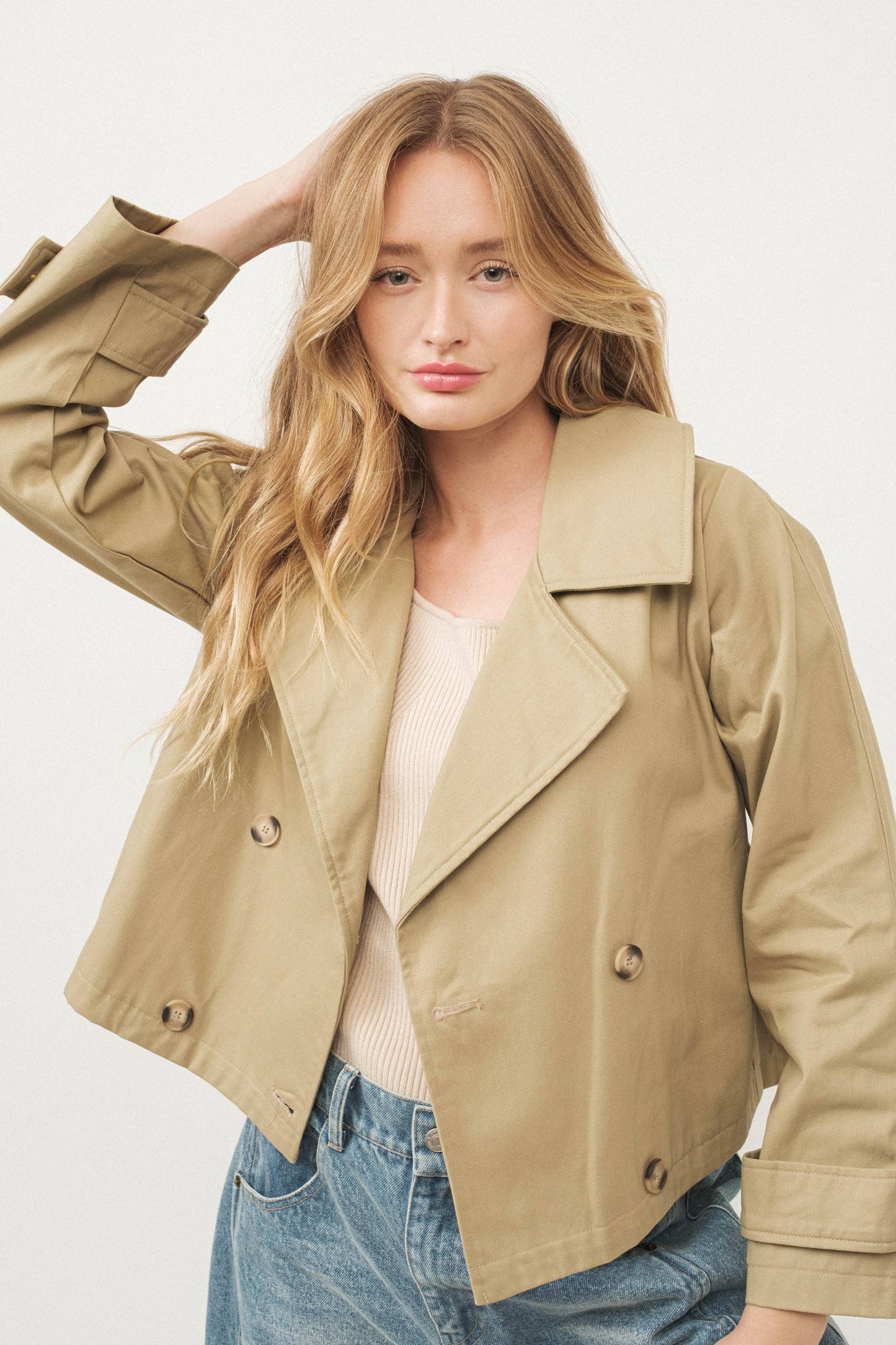 Cropped Trench Jacket