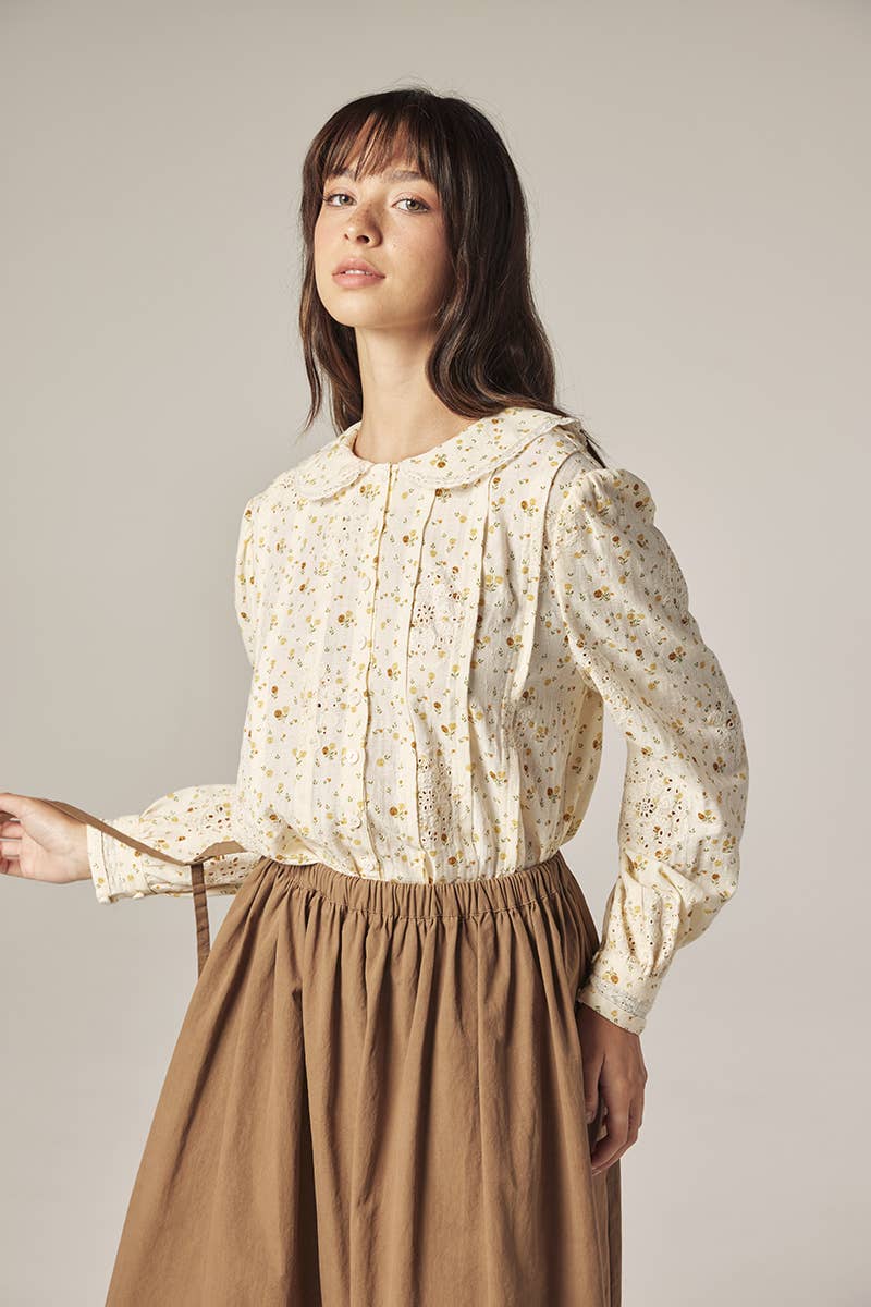 Romantic Peter pan collar shirts