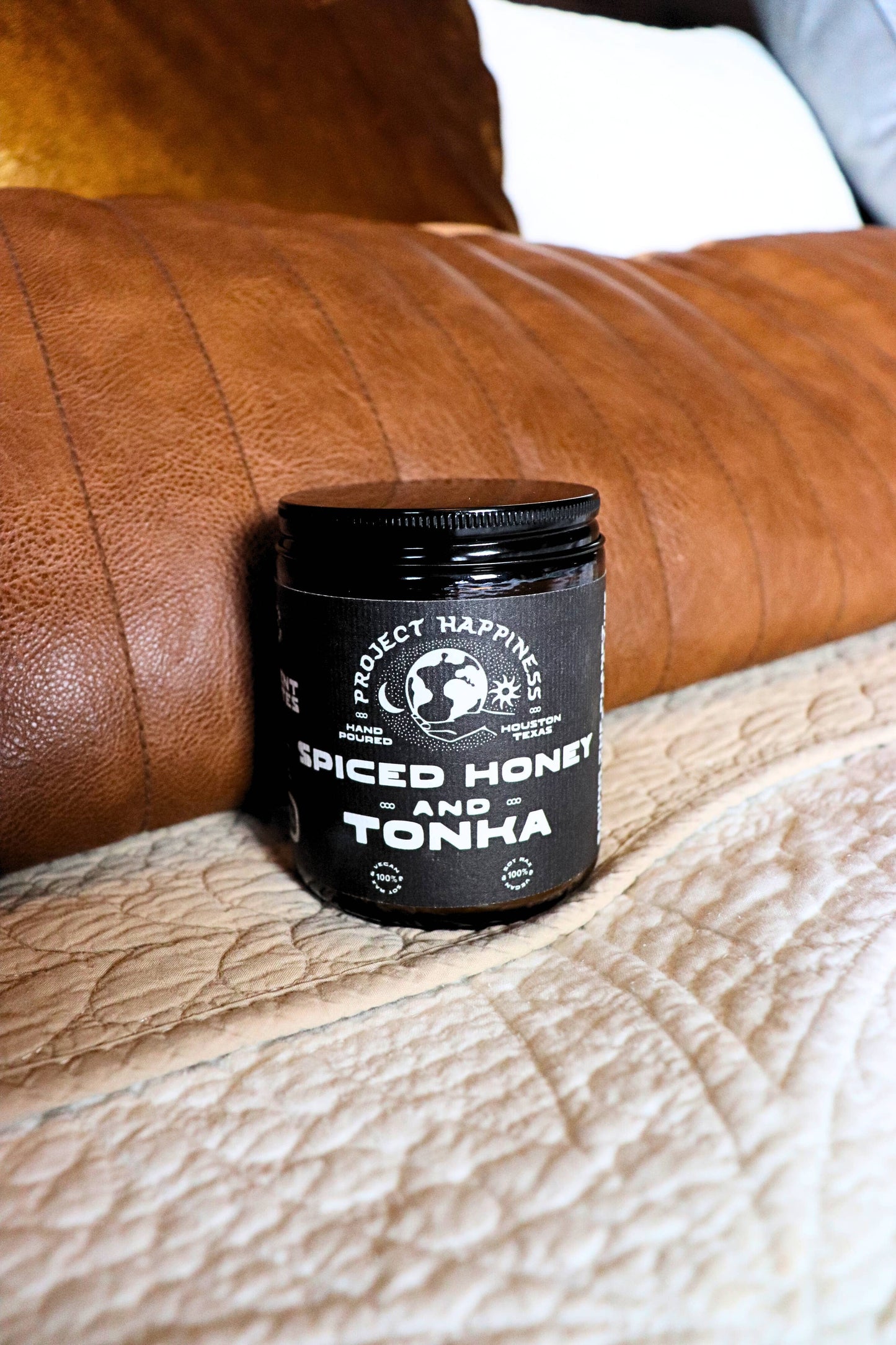 Spiced Honey and Tonka Soy Candle - 8oz | Fall Scent