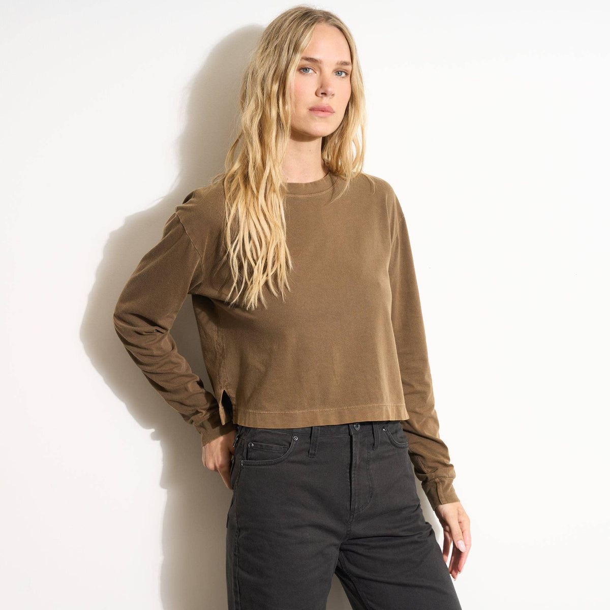 Reagan Long Sleeve Boyfriend Tee