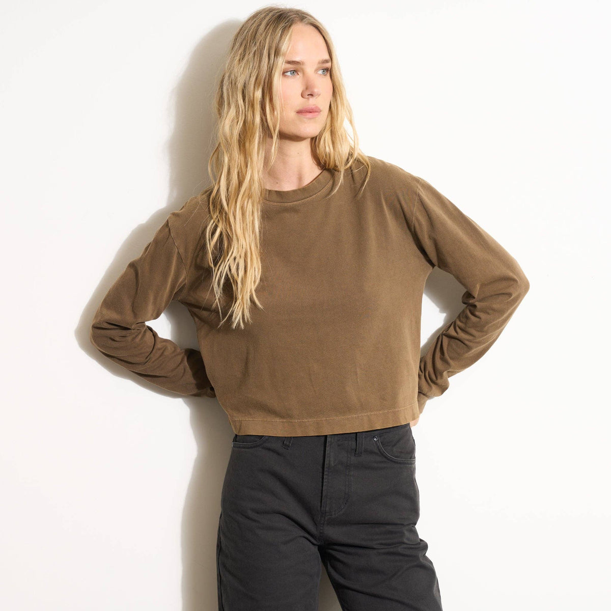 Reagan Long Sleeve Boyfriend Tee