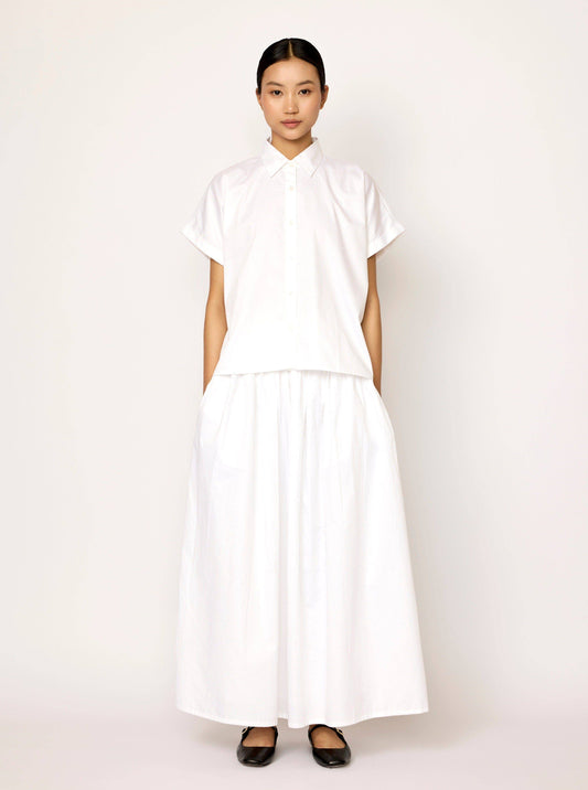 Relaxed Short Sleeve Shirt - White