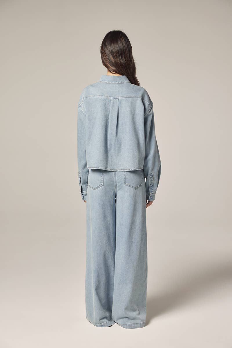 Wide leg elestic pants