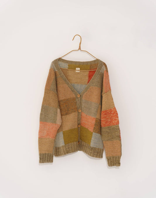 Peak Patch Wool Cardigan