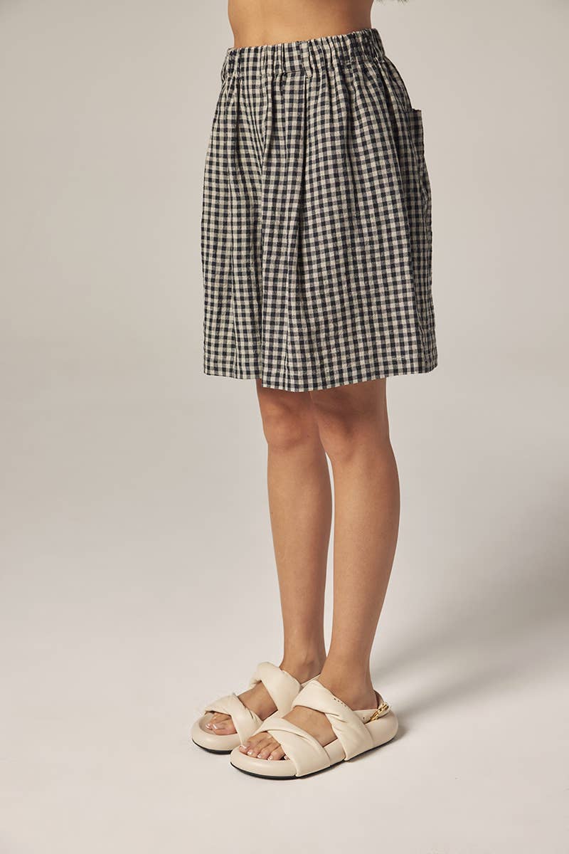 Gingham Easy Shorts