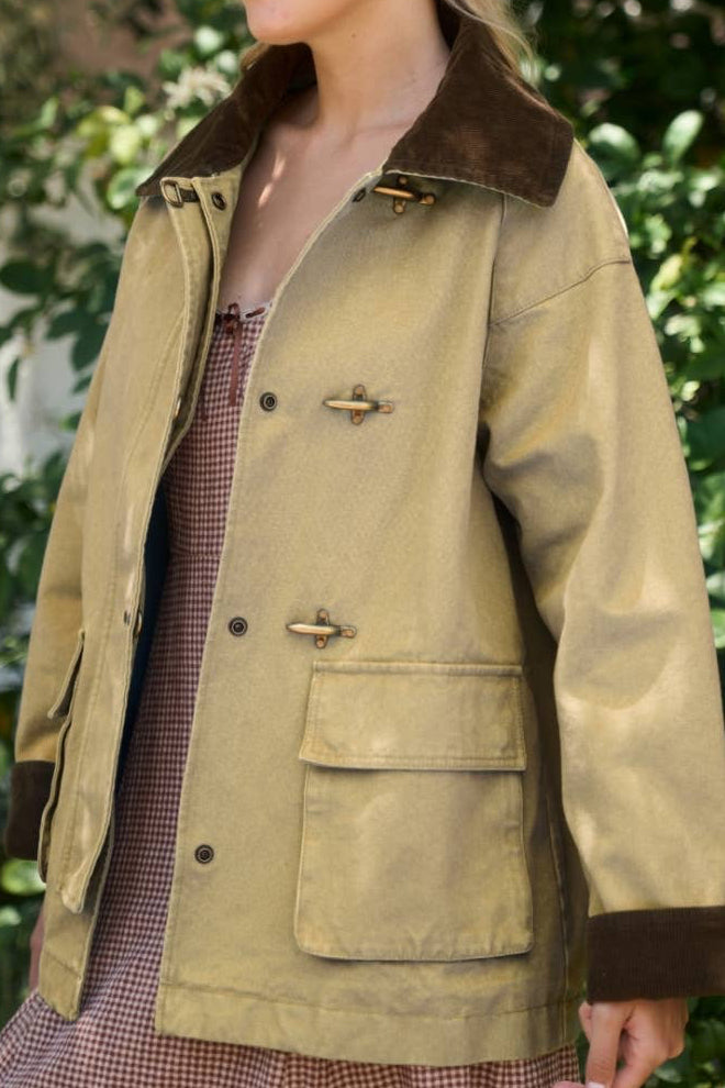 Corduroy Collar Utility Jacket