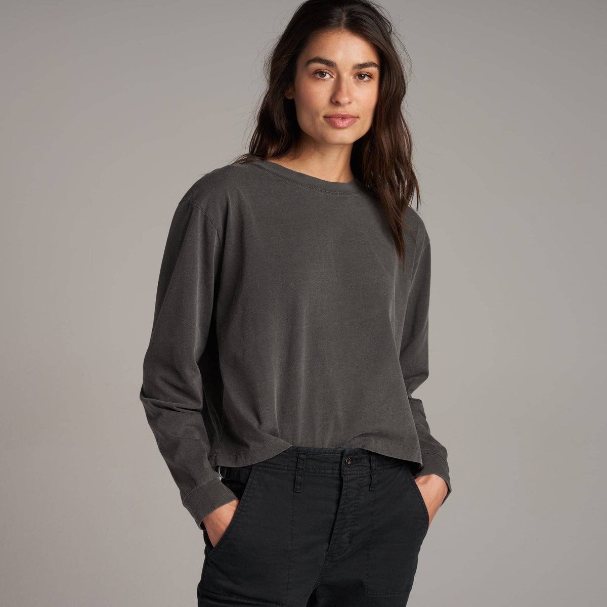Reagan Long Sleeve Boyfriend Tee