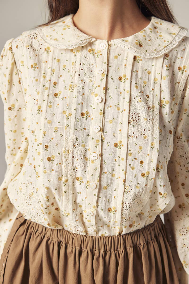 Romantic Peter pan collar shirts