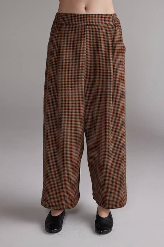 Wool Plaid Pants