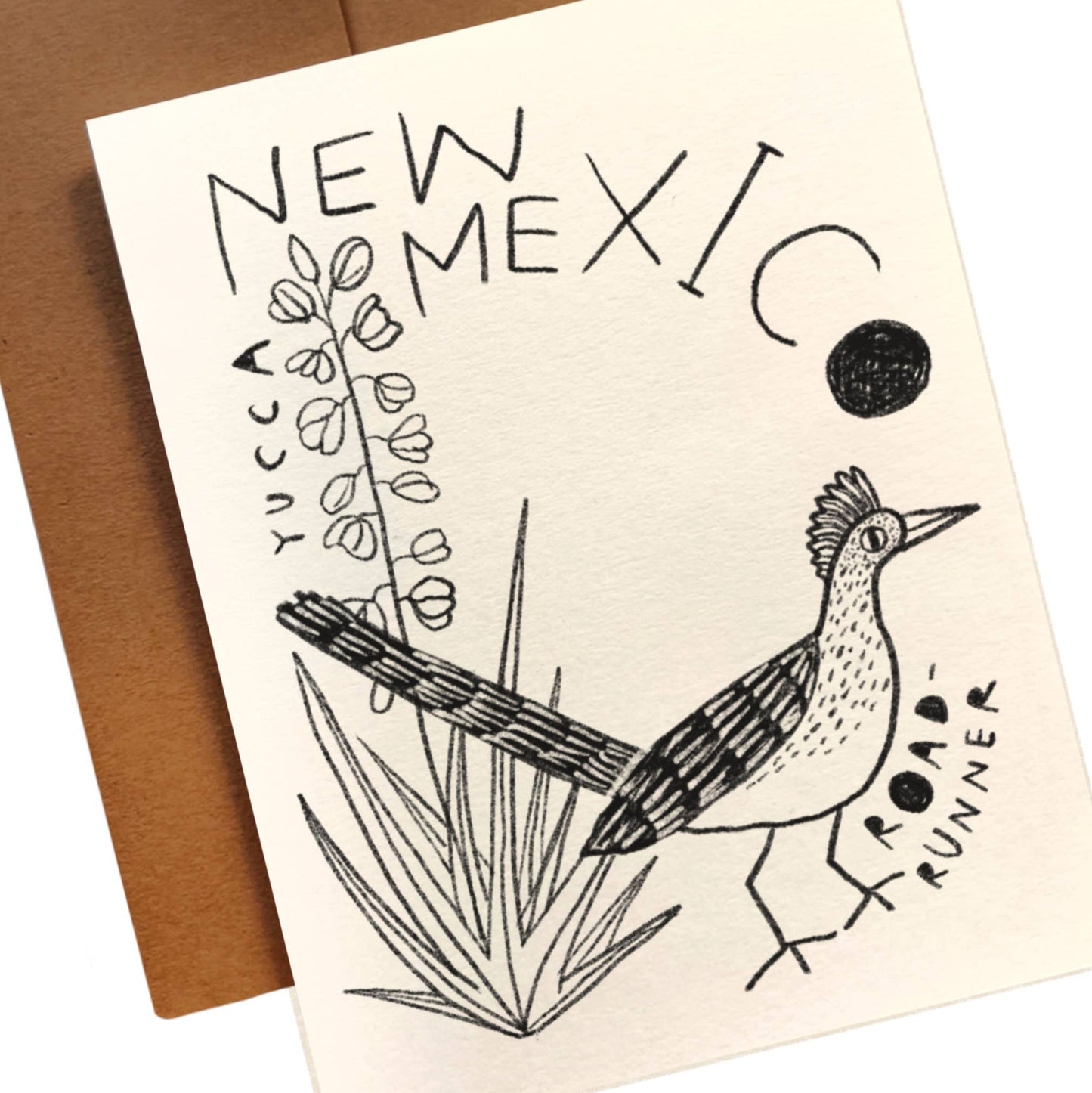 NEW MEXICO State Flower & Bird Greeting Card