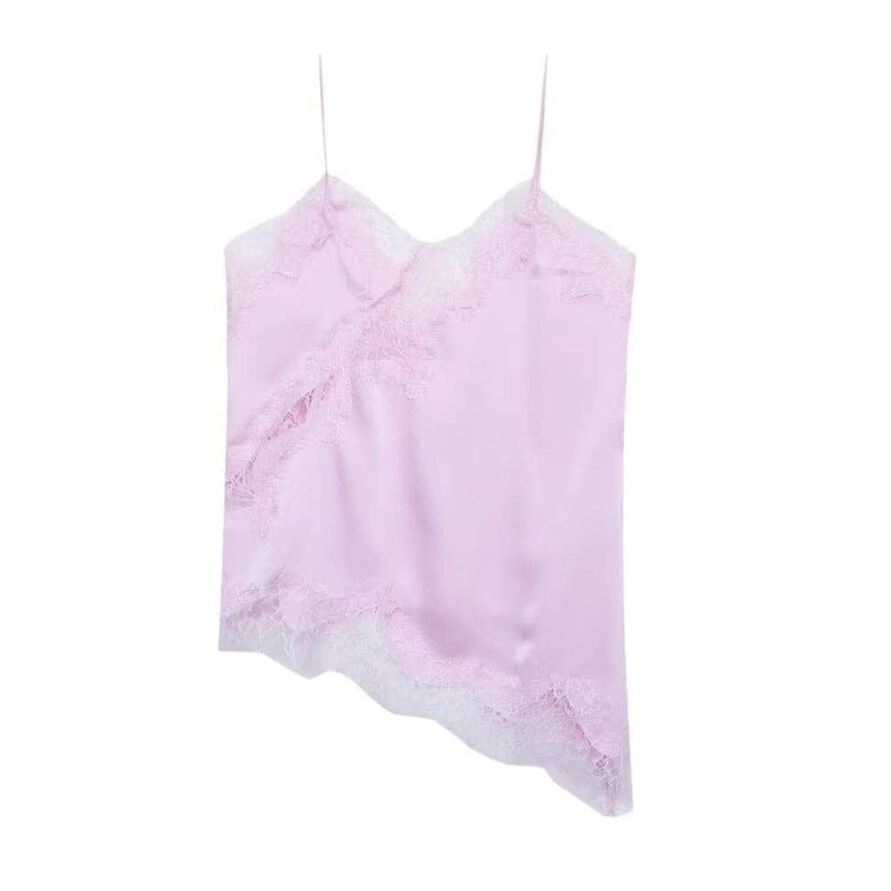Lace Trim Camisole Top Women Multiple Colors N5A411