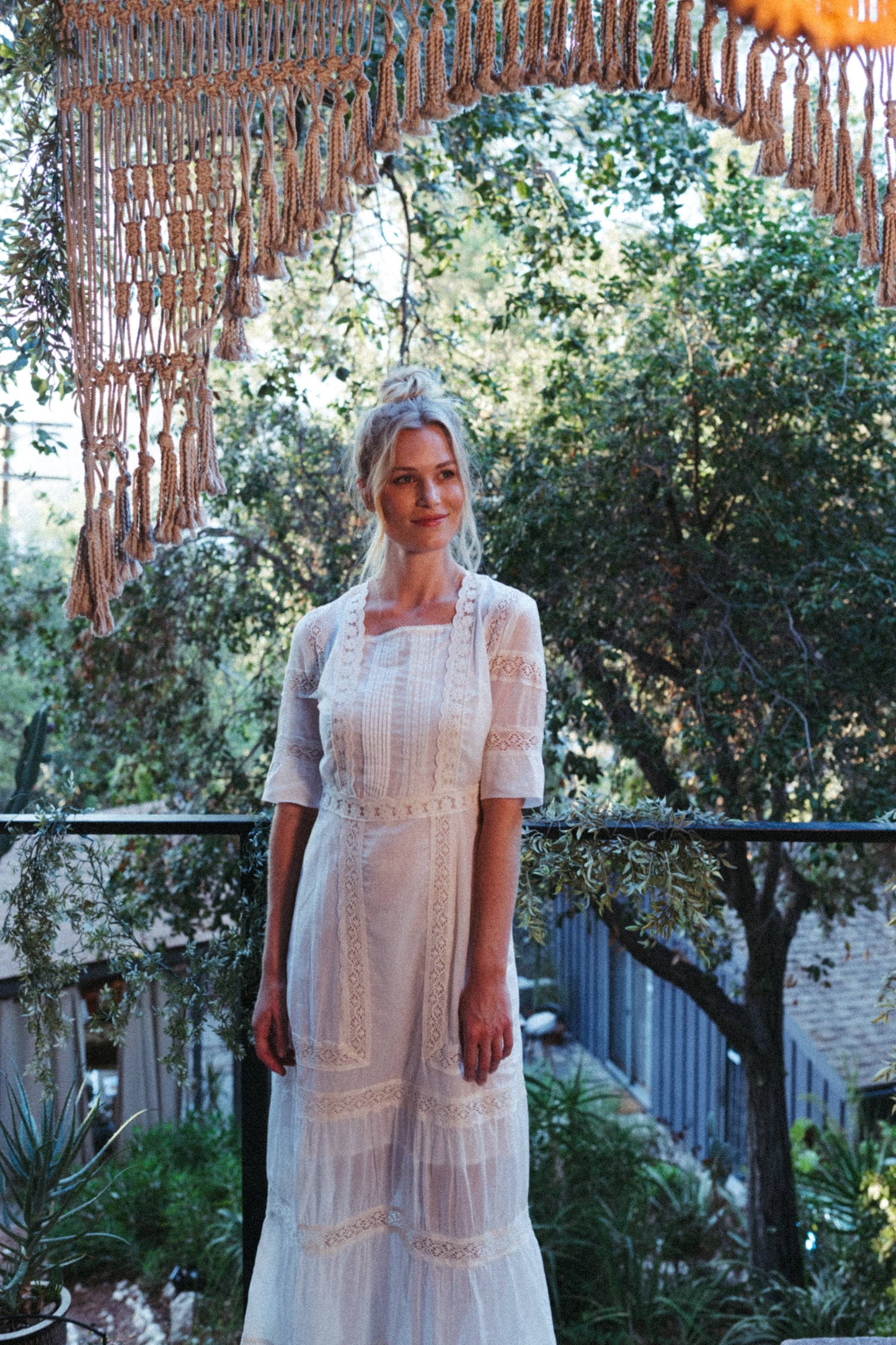 The Dorothea Edwardian Dress - Antique White