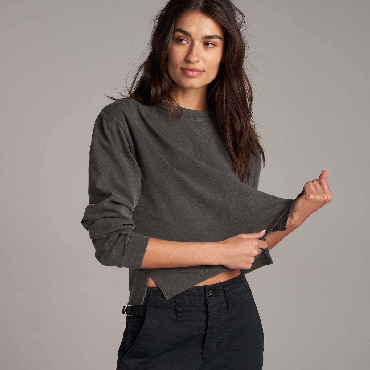 Reagan Long Sleeve Boyfriend Tee