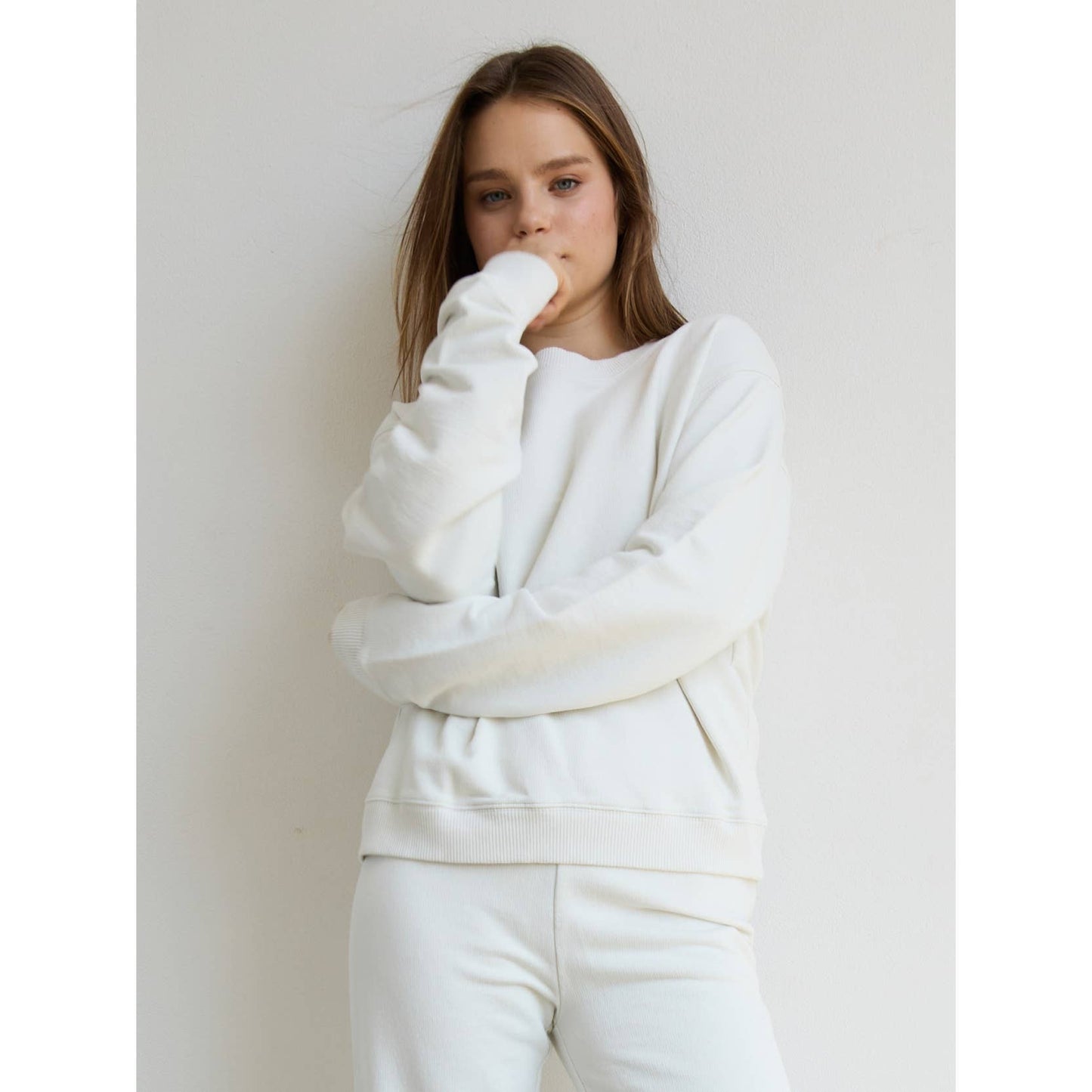 Oversized French Terry Boxy Sweatshirt