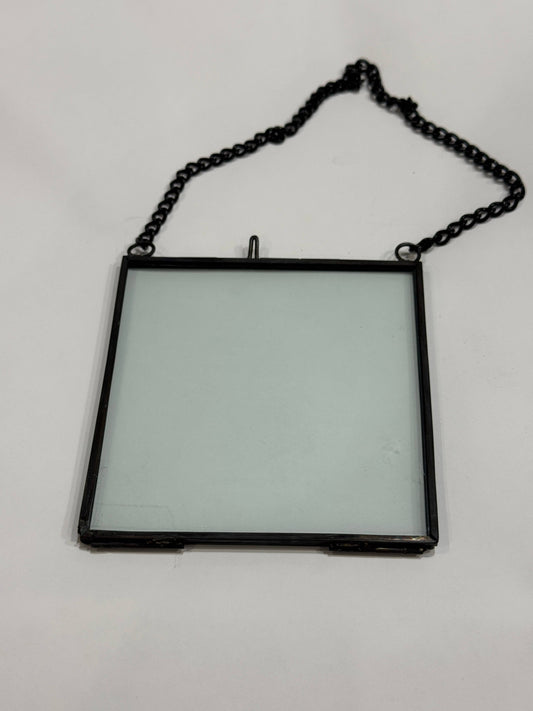 4" x 4" Black Zink Glass Frame