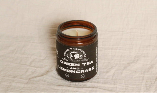 Green Tea and Lemongrass - 8 oz Soy Candle