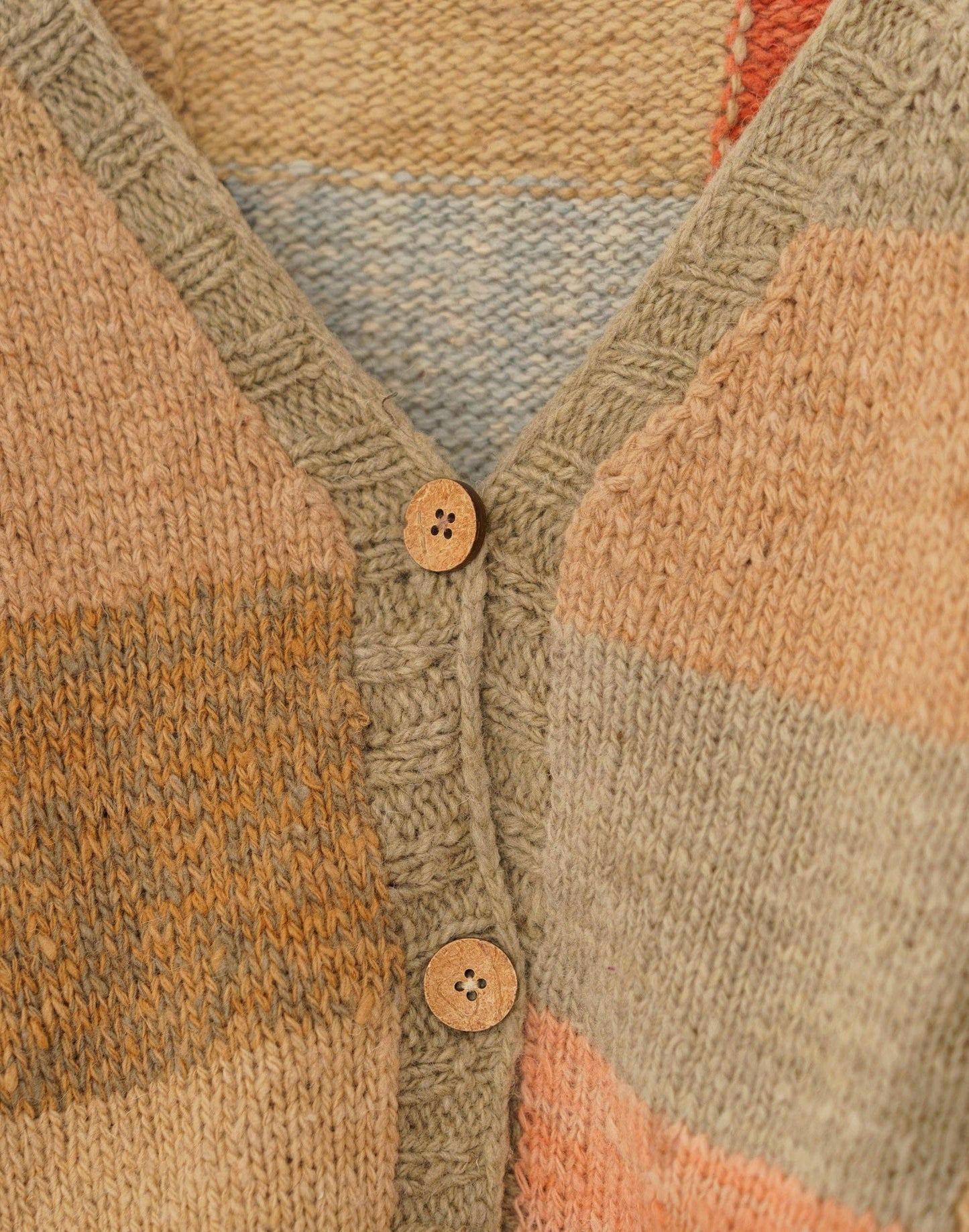 Peak Patch Wool Cardigan
