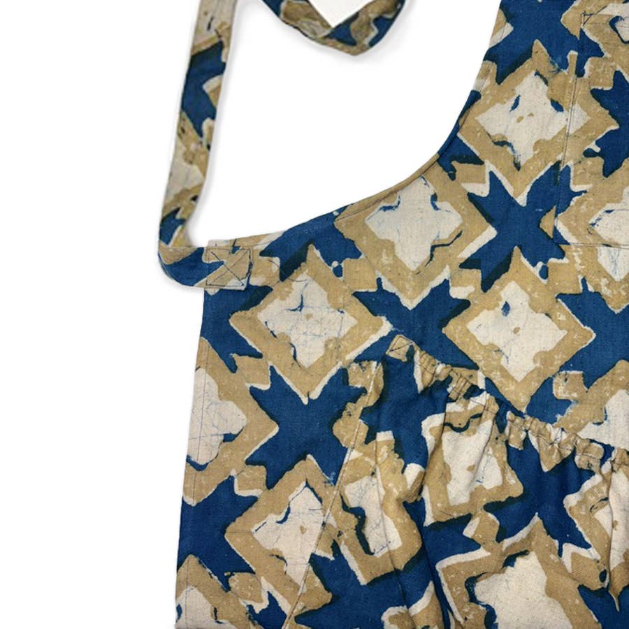 Apron - Block Print Organic Cotton Kitchen & Garden | Hopi