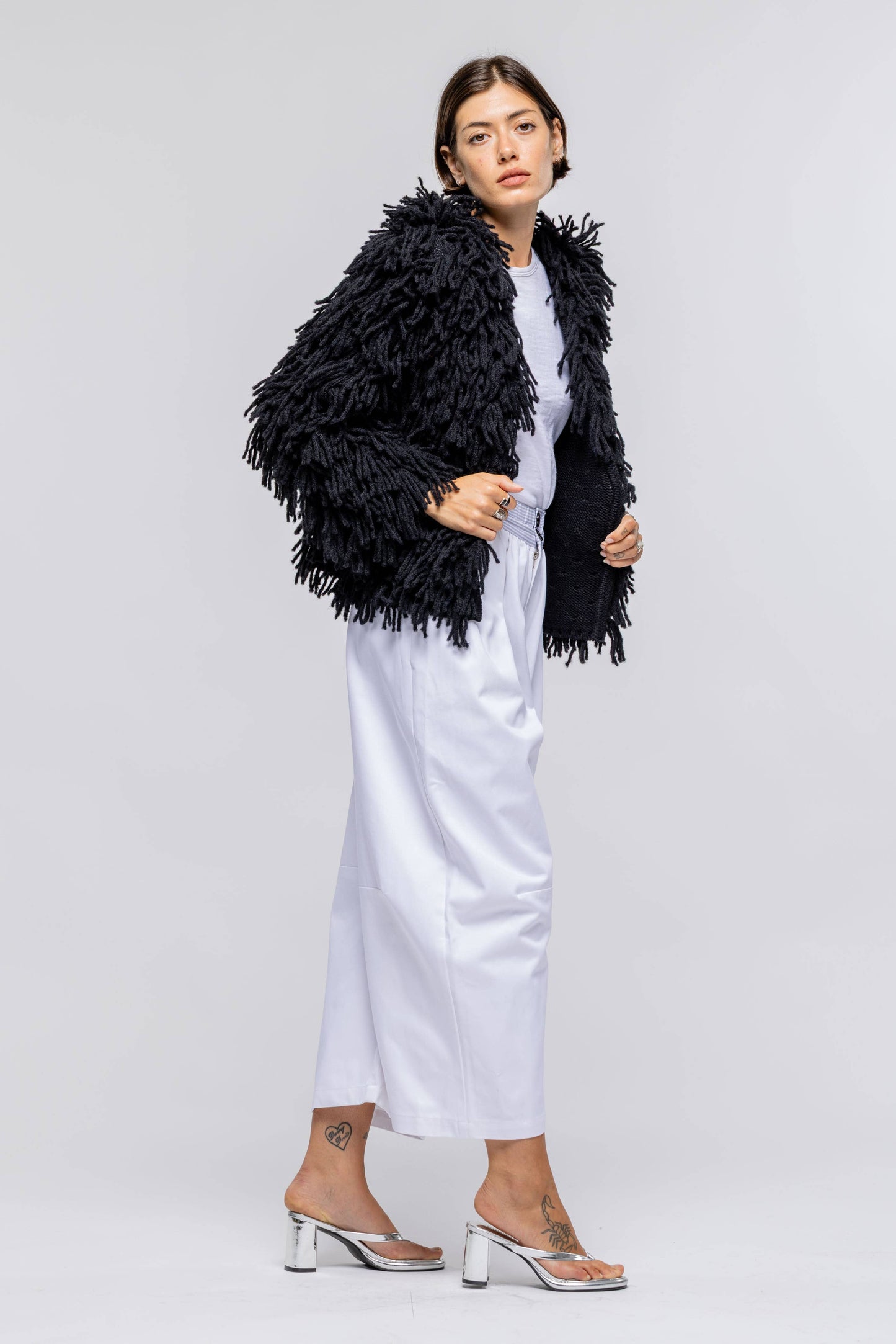 Noodle Fringe Cardigan