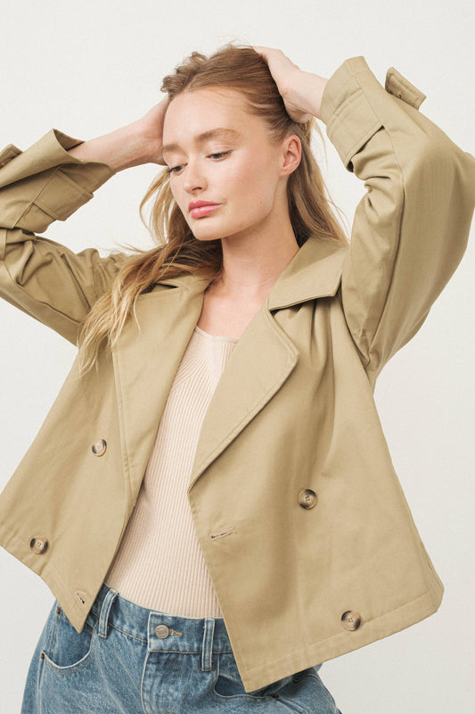 Cropped Trench Jacket