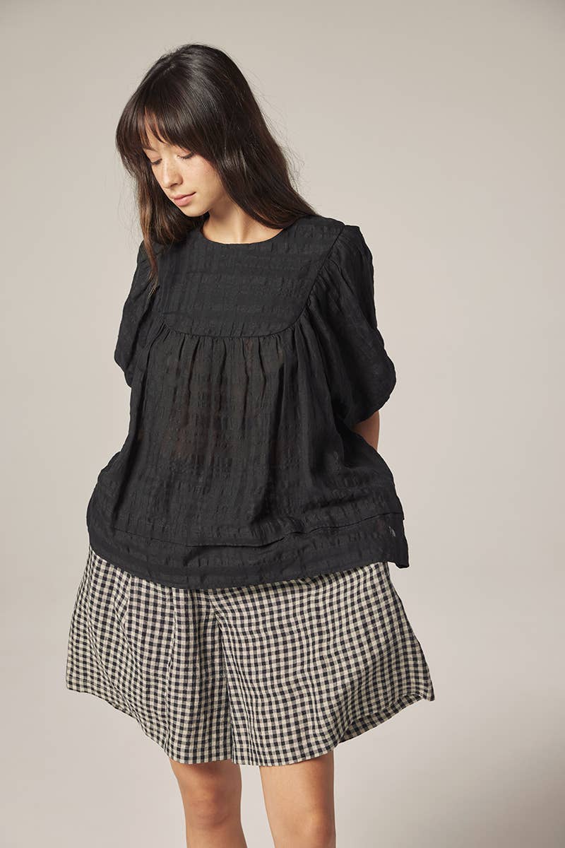 Romantic Puff sleeve yoke top
