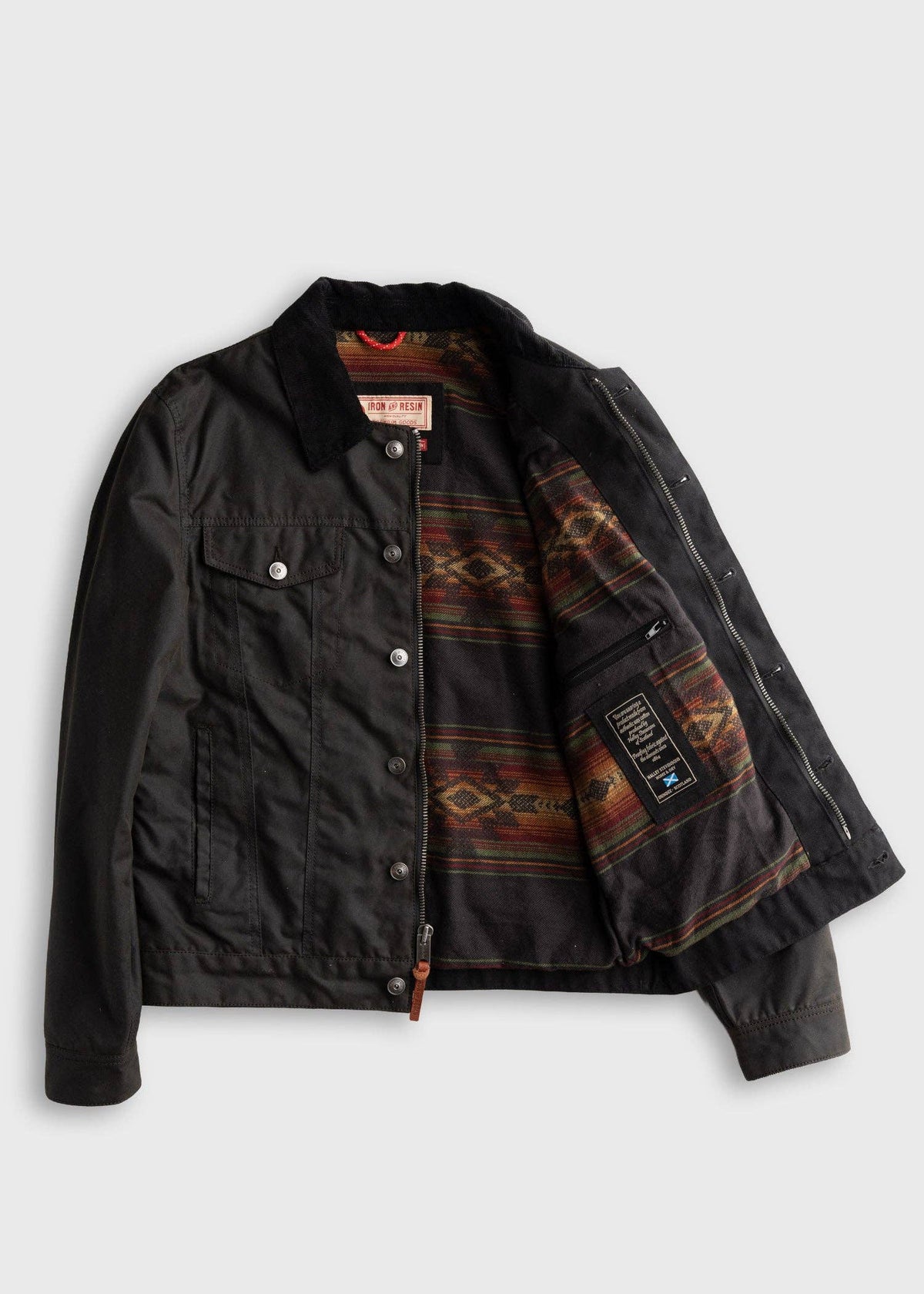 Scout Jacket - Charcoal Waxed Canvas