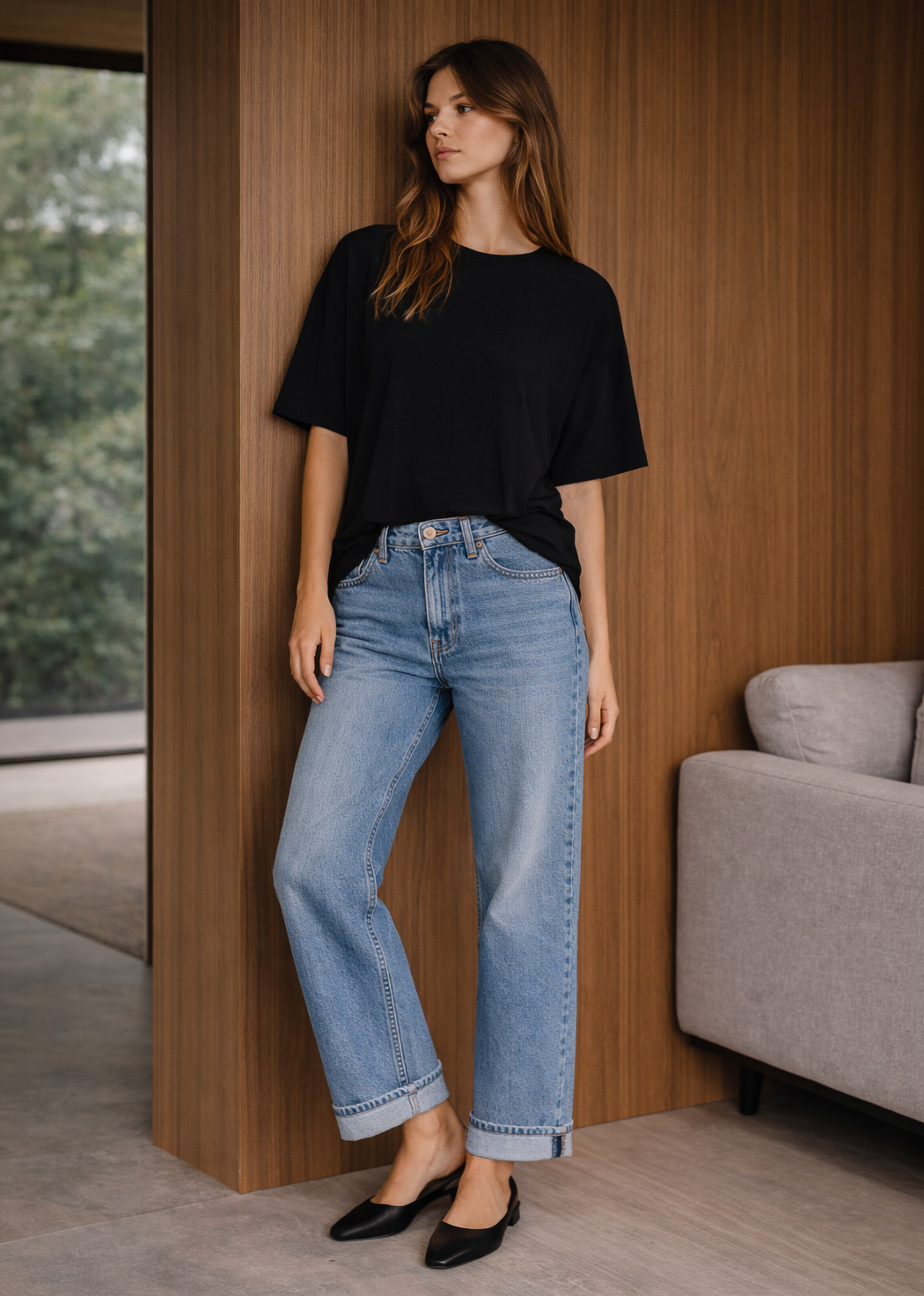 Selma Loose Straight Denim- Philadelphia