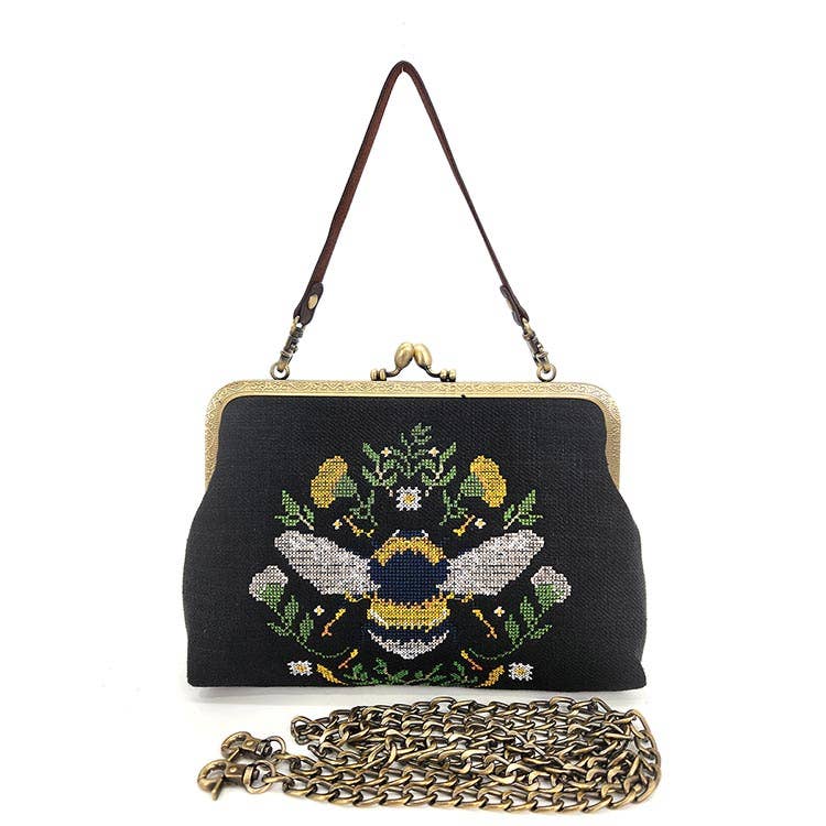 Bee Vintage Kisslock Bag